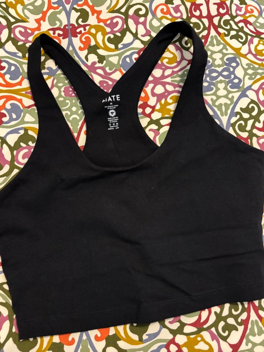 MATE the Label Organic Stretch Racer Tank, Size Small